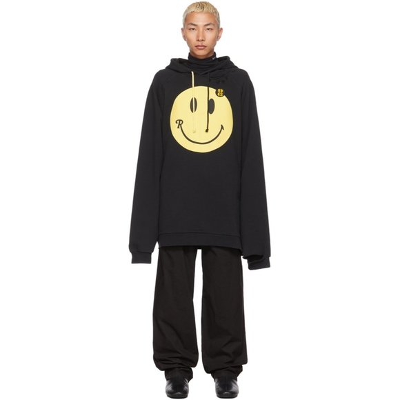 Raf Simons/ Smiley 2022 50th anniversary oversized hoodie with smiley print - Picture 9 of 11